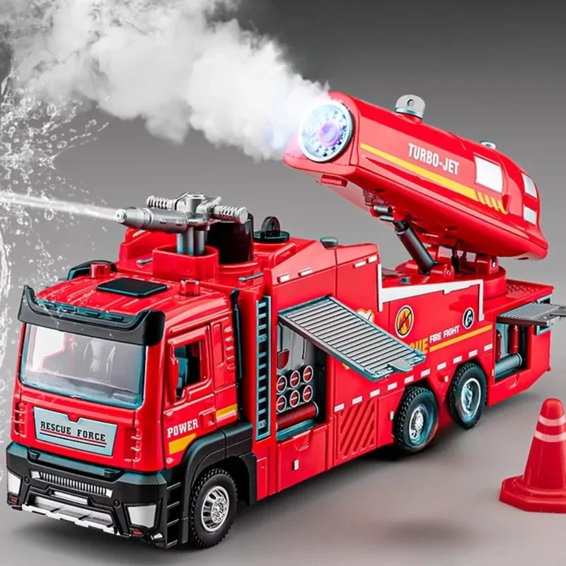 Water Spray Fire Model Ladder Trucks Toys Car Sound Light Pull Back Doors Opened Vehicle Collection Boys Gift
Water Spray Fire Model Ladder Trucks Toys Car Sound Light Pull Back Doors Opened Vehicle Collection Boys Gift