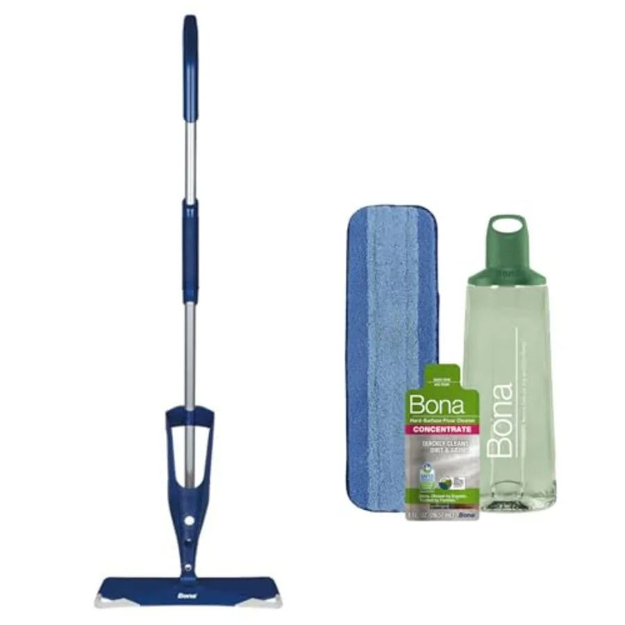 Floor Premium Spray Mop Includes Floor Cleaner and Machine Washable Microfiber Cleaning Pad For Stone, Tile, Laminate and Vinyl
Floor Premium Spray Mop Includes Floor Cleaner and Machine Washable Microfiber Cleaning Pad For Stone, Tile, Laminate and Vinyl