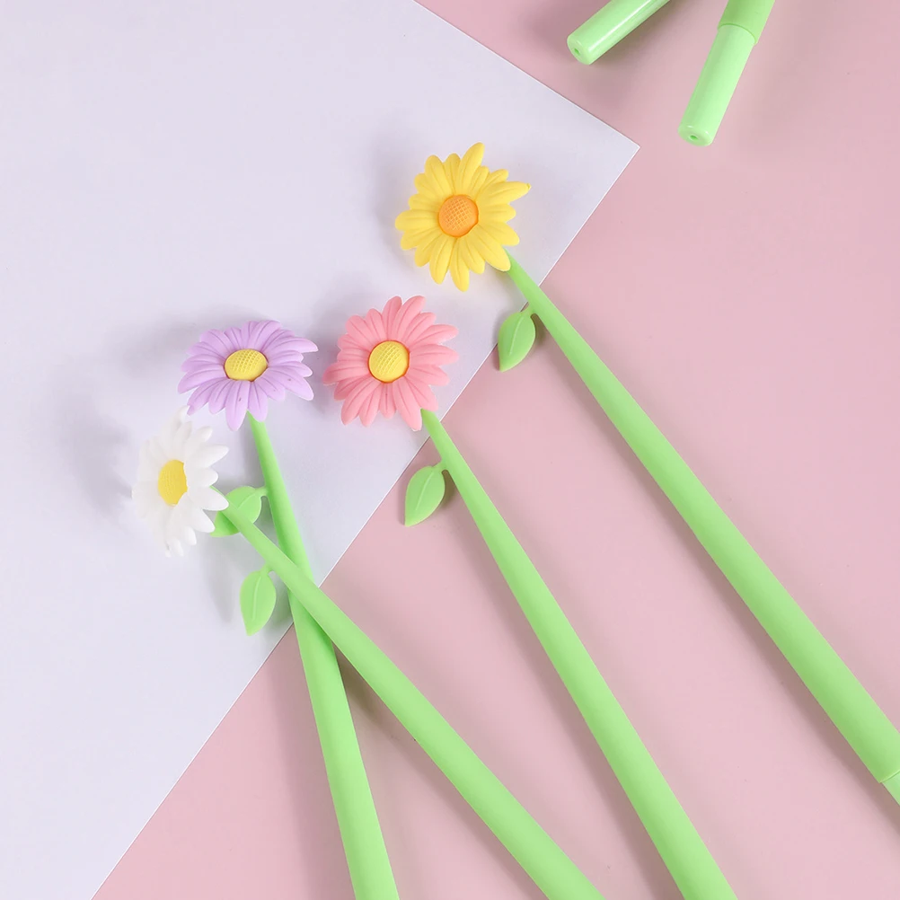 4pcs Gel Pens Silicon Flower Pen Smooth Writing Comfortable Grip Portable Cute Pens Bulk Student Signature Writing Tool Note
4pcs Gel Pens Silicon Flower Pen Smooth Writing Comfortable Grip Portable Cute Pens Bulk Student Signature Writing Tool Note