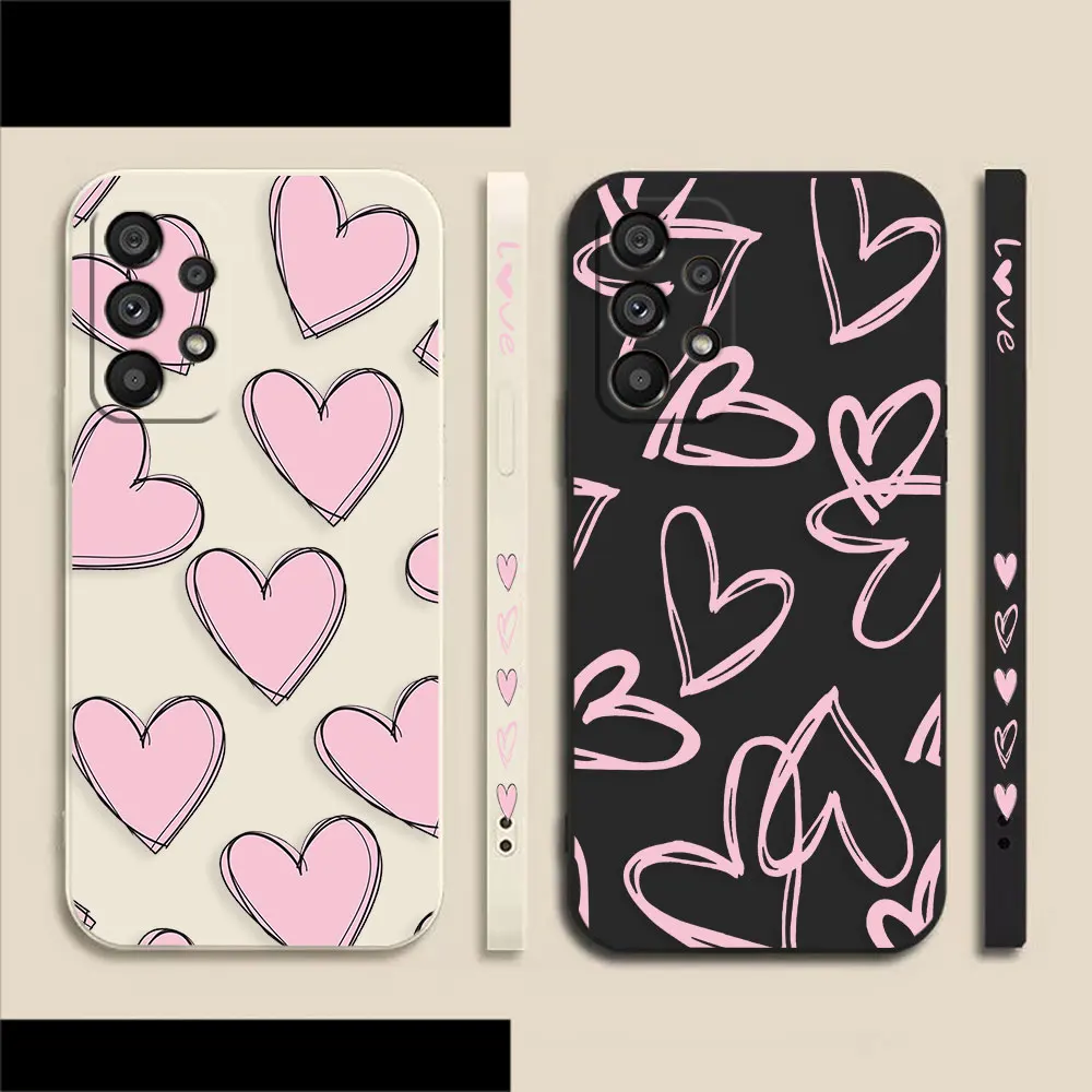 Fashion Pink Love Heart Phone Case For Samsung A91 A14 A73 A72 A71 A53 A52 A51 A42 A33 A32 A23 A22 A21S A22S 4G 5G Case Fundas
Fashion Pink Love Heart Phone Case For Samsung A91 A14 A73 A72 A71 A53 A52 A51 A42 A33 A32 A23 A22 A21S A22S 4G 5G Case Fundas