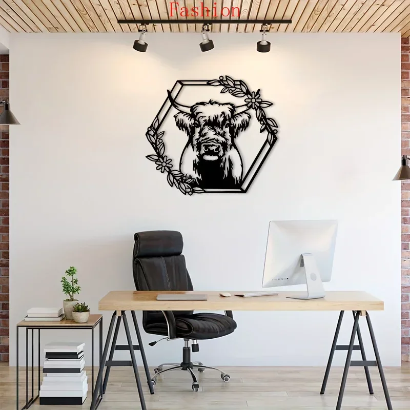 Cow Flower Metal Home Decor Art Matte Wall Hanging Decor Silhouette Art Home Iron Wall Mounted Decoration Background wall
Cow Flower Metal Home Decor Art Matte Wall Hanging Decor Silhouette Art Home Iron Wall Mounted Decoration Background wall