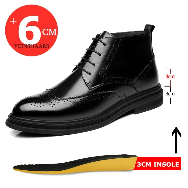Autumn Winter Man Platform Boots Warm Height Increasing Boots Men Brogues Leather Shoes High Heel Shoes Male Elevator Boots
Autumn Winter Man Platform Boots Warm Height Increasing Boots Men Brogues Leather Shoes High Heel Shoes Male Elevator Boots