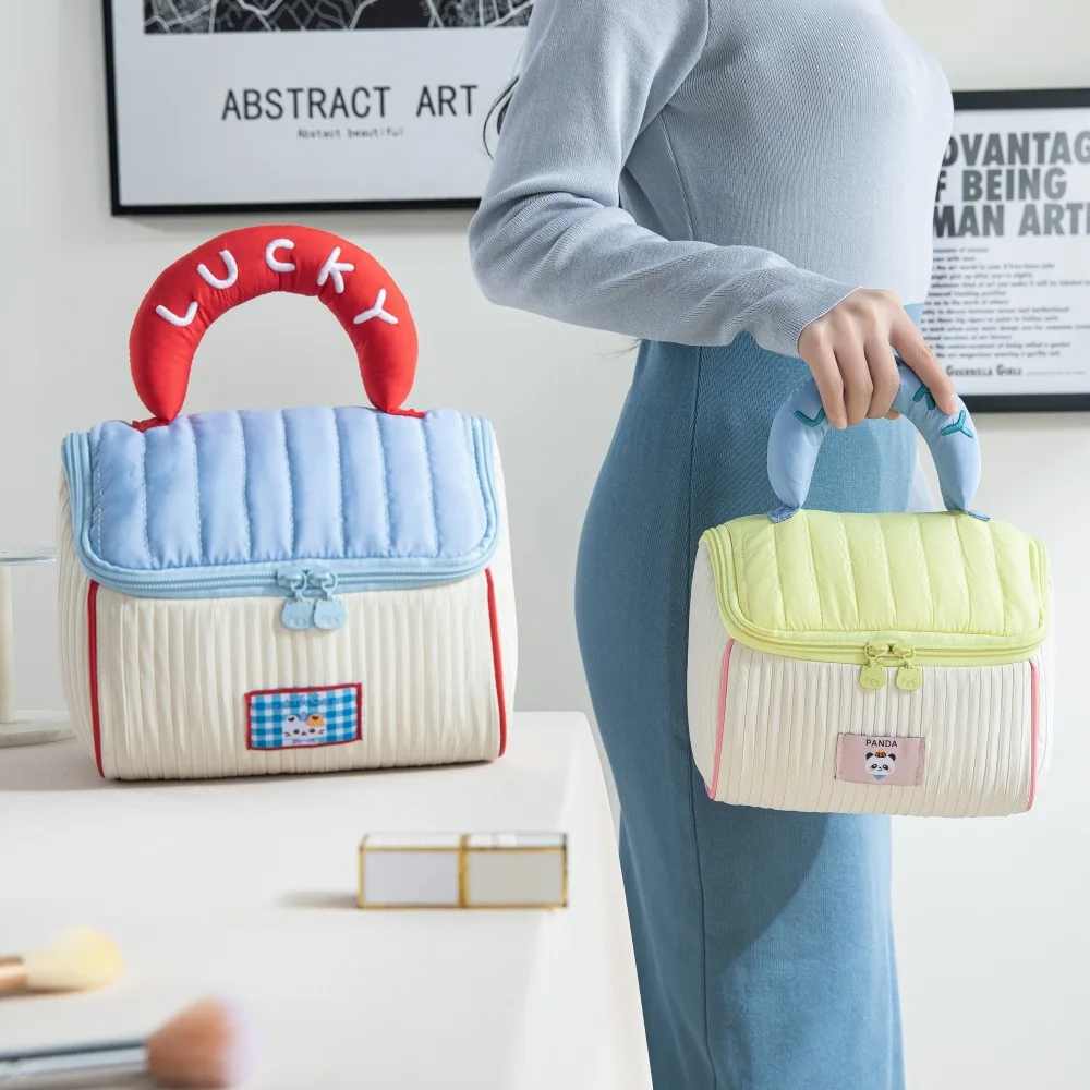 Cute House Cosmetic Bag Soft Portable Cartoon Portable Storage Bag Large-capacity Thickened Toiletry Bag
Cute House Cosmetic Bag Soft Portable Cartoon Portable Storage Bag Large-capacity Thickened Toiletry Bag