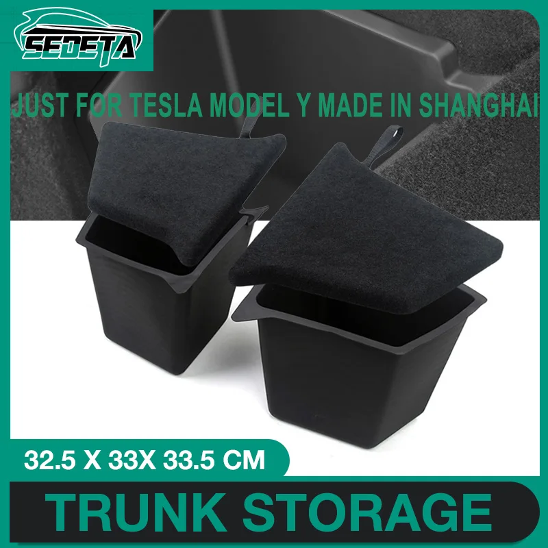Hot Sale For Tesla Model Y Made in ShangHai Rear Trunk Side Storage Box Pocket Storage Interior Modification
Hot Sale For Tesla Model Y Made in ShangHai Rear Trunk Side Storage Box Pocket Storage Interior Modification