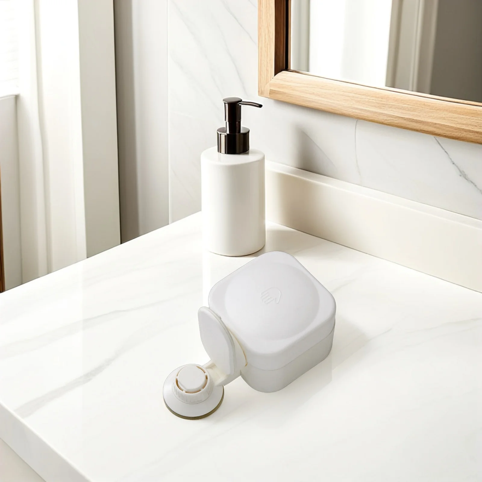 Suction Cup Wall Soap Dispenser Shampoo Bathroom Shower Modern Effortless Press Smooth Liquid No Leakage Must Have Family
Suction Cup Wall Soap Dispenser Shampoo Bathroom Shower Modern Effortless Press Smooth Liquid No Leakage Must Have Family