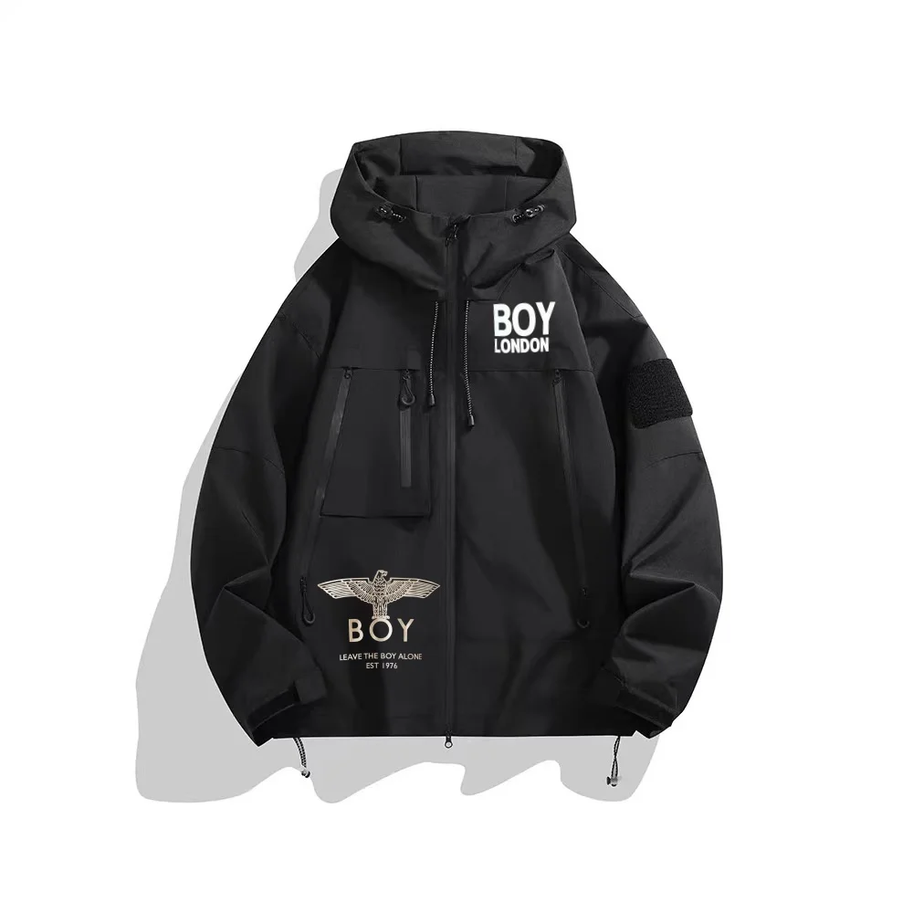 BOY LONDON outdoor jackets for men and women, spring and autumn fashionable Korean style hooded outdoor waterproof mountaineerin
BOY LONDON outdoor jackets for men and women, spring and autumn fashionable Korean style hooded outdoor waterproof mountaineerin