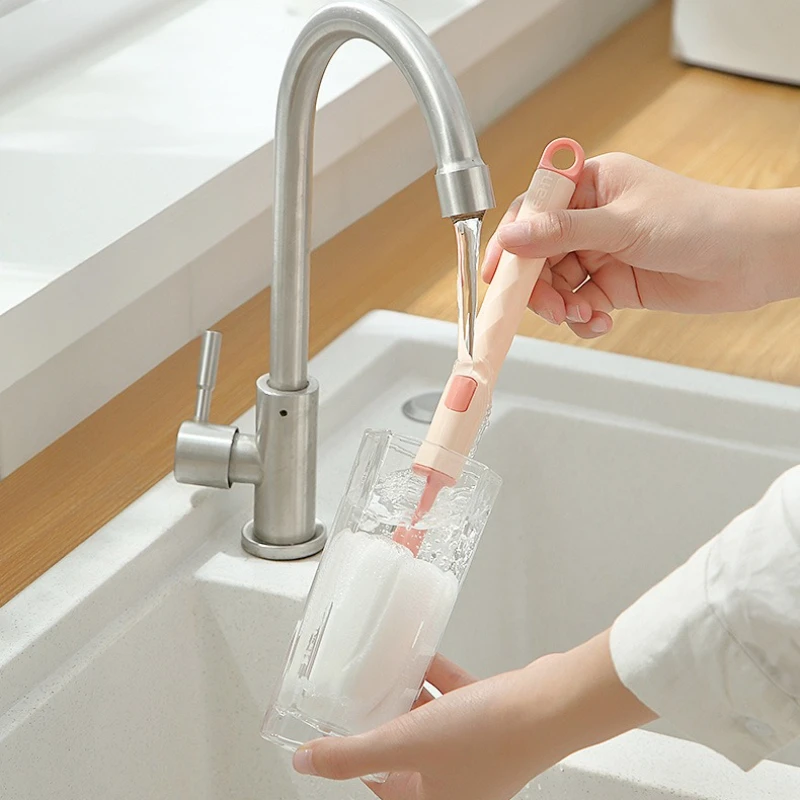 Removable Baby Bottle Cup Brush Long Handle Sponge Kitchen Cleaning Brush Bottle Brush Coffee Glasses Pot Milk Cup Mugs Wine
Removable Baby Bottle Cup Brush Long Handle Sponge Kitchen Cleaning Brush Bottle Brush Coffee Glasses Pot Milk Cup Mugs Wine