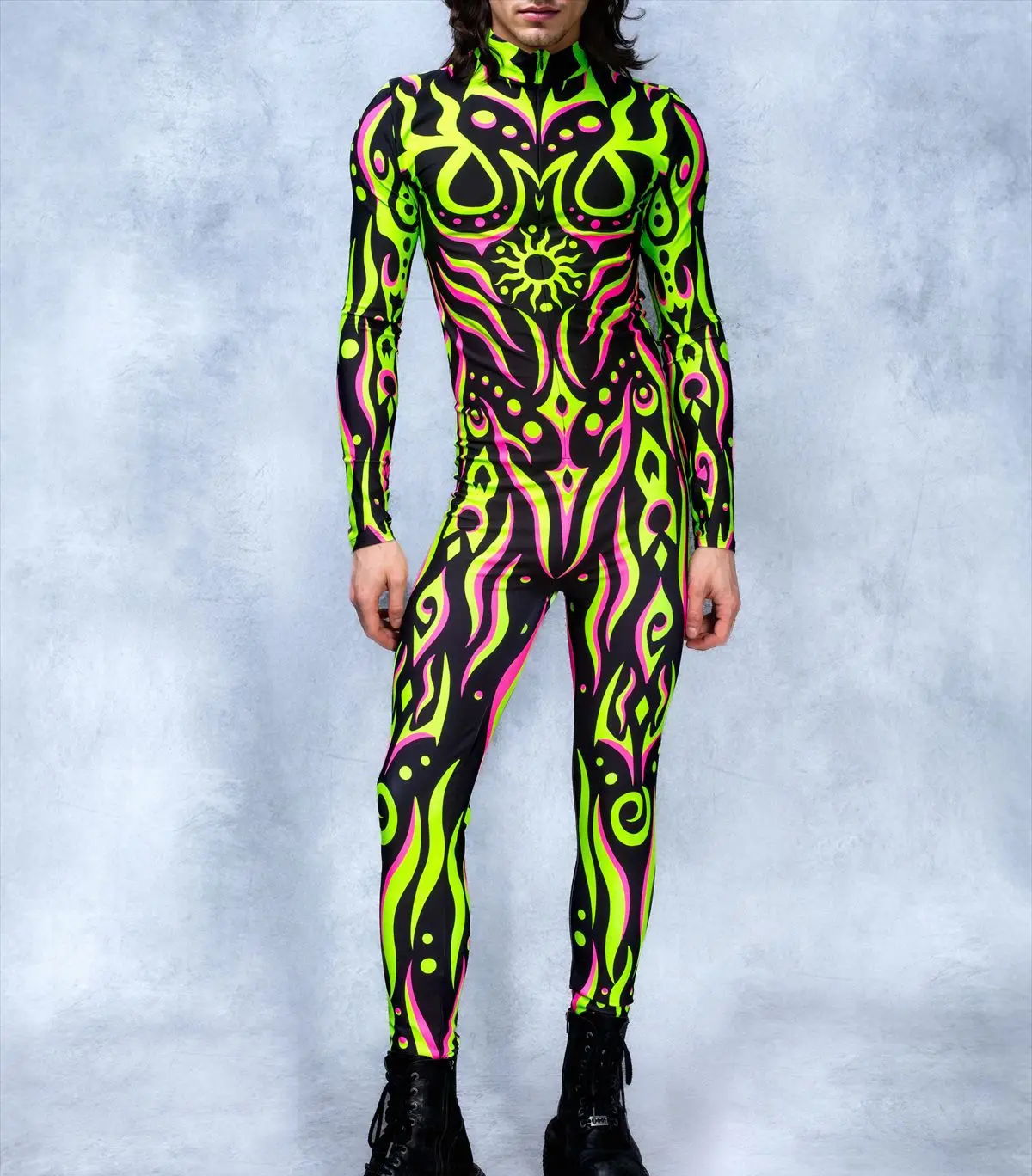 Printing Long Sleeve Women Bodysuit Carnival Party Stage Showing Perfermence Catsuit Halloween Cosplay Tights Jumpsuit
Printing Long Sleeve Women Bodysuit Carnival Party Stage Showing Perfermence Catsuit Halloween Cosplay Tights Jumpsuit