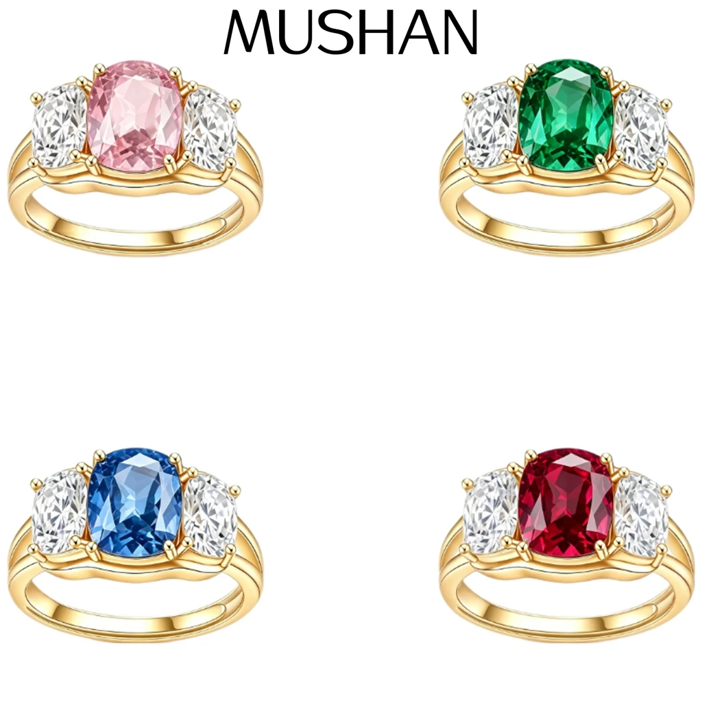 MUSHAN Custom Jewelry 925 Sterling Silver Ring Lab Red Ruby Oval Vintage Ring for Women 18K Gold Plated Anniversary Rings
MUSHAN Custom Jewelry 925 Sterling Silver Ring Lab Red Ruby Oval Vintage Ring for Women 18K Gold Plated Anniversary Rings