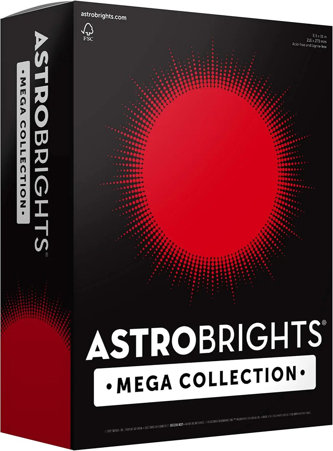 Astrobrights Mega Collection, Colored Paper, Ultra Red, 625 Sheets, 24 lb/89 gsm, 8.5" x 11" - MORE SHEETS! (91692)
Astrobrights Mega Collection, Colored Paper, Ultra Red, 625 Sheets, 24 lb/89 gsm, 8.5" x 11" - MORE SHEETS! (91692)