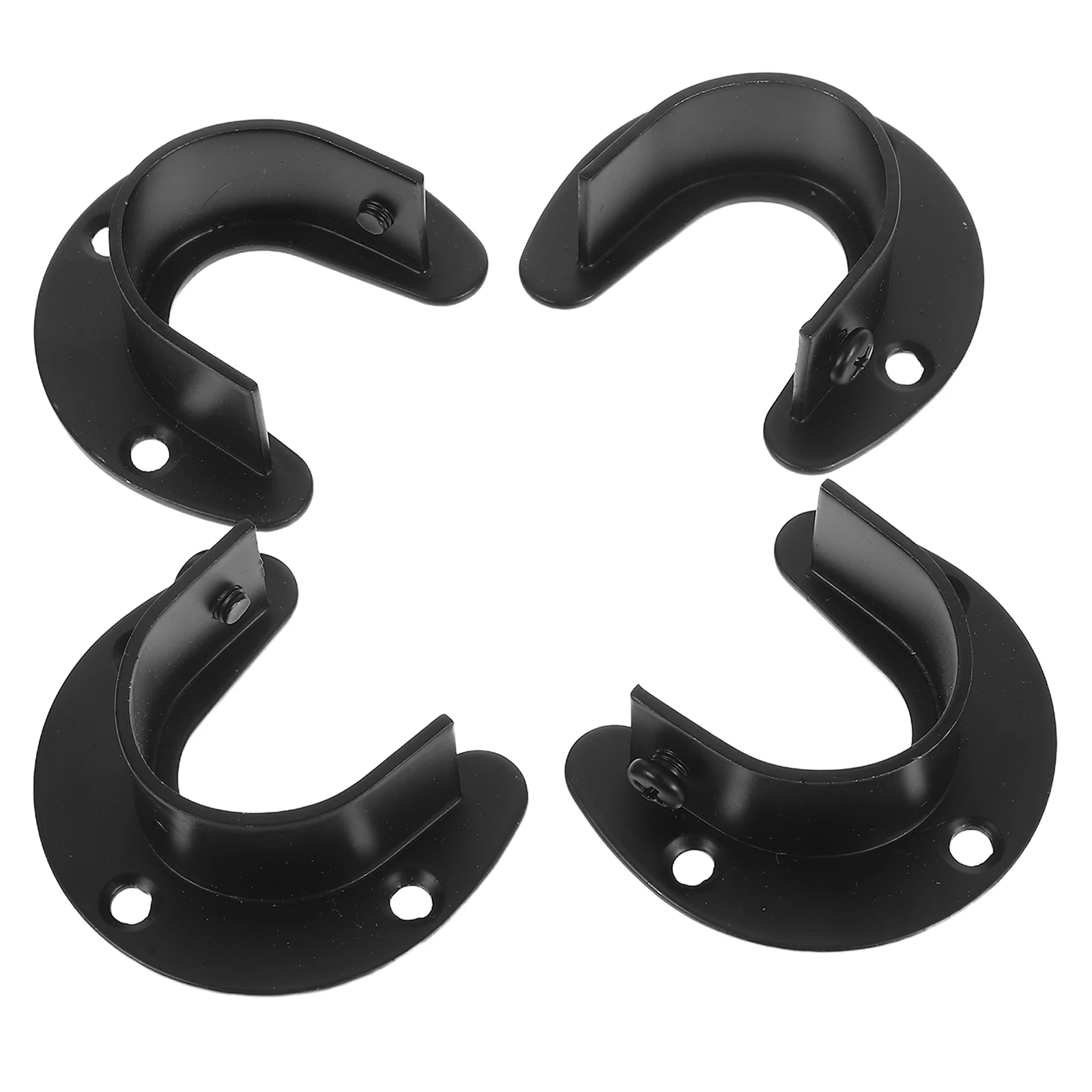 4pcs Wall Curtain Shower Rod Bracket Holder Black 32mm Stainless Steel Closet Brackets for Tension Poles Hardware
4pcs Wall Curtain Shower Rod Bracket Holder Black 32mm Stainless Steel Closet Brackets for Tension Poles Hardware