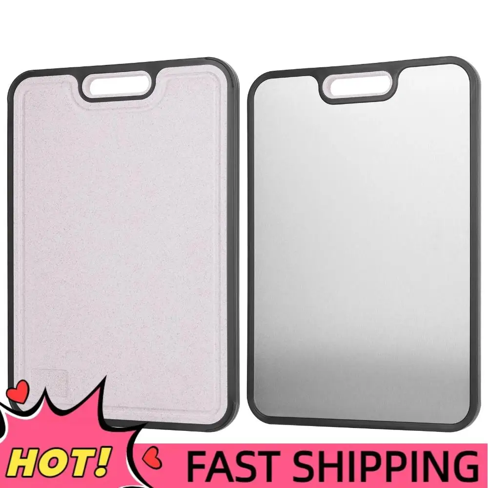 Двусторонняя разделочная доска, многоразовая разделочная доска из пшеничной соломы, утолщенная двухсторонняя стальная разделочная доска, многофункциональная кухонная утварь
Двусторонняя разделочная доска, многоразовая разделочная доска из пшеничной соломы, утолщенная двухсторонняя стальная разделочная доска, многофункциональная кухонная утварь