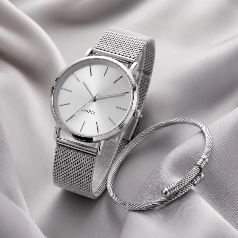 Exquisite Jewelry Women Bracelet+Watch Set Simple Style Ladies Quartz Wristwatches Clock For Women Daily Wear relogio feminino
Exquisite Jewelry Women Bracelet+Watch Set Simple Style Ladies Quartz Wristwatches Clock For Women Daily Wear relogio feminino