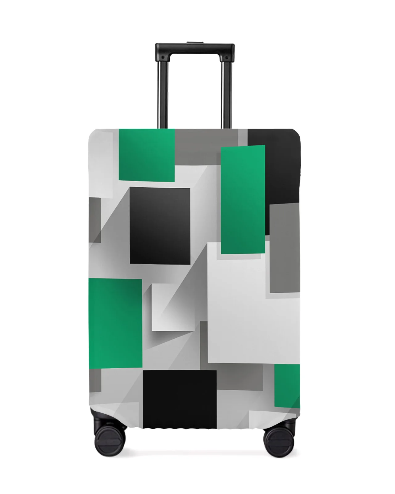 Geometric Emerald Green Gray Black Solid Abstract Luggage Cover Stretch Baggage Dust Cover for 18-32 Inch Travel Suitcase Case
Geometric Emerald Green Gray Black Solid Abstract Luggage Cover Stretch Baggage Dust Cover for 18-32 Inch Travel Suitcase Case