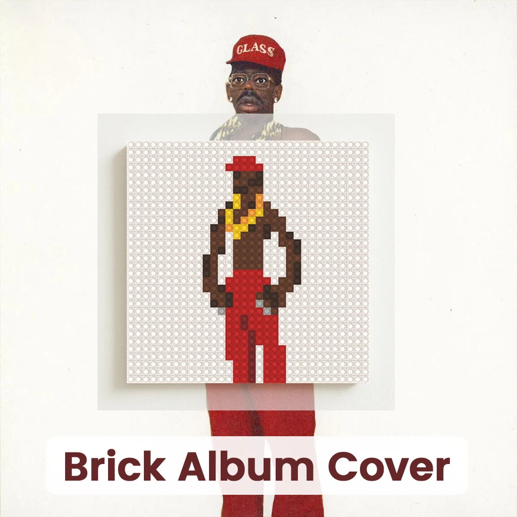 T-Tyler the Creator MOC Building Blocks Brick Pixel Mosaic Art Album Wall Picture Home Living Room Hanging Poster
T-Tyler the Creator MOC Building Blocks Brick Pixel Mosaic Art Album Wall Picture Home Living Room Hanging Poster