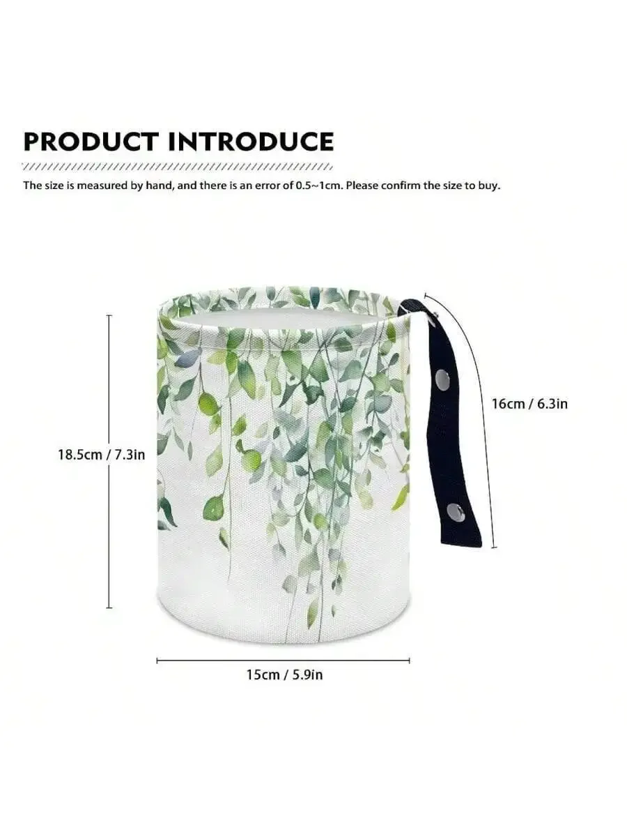 Green Leaf Pattern Collapsible Car Trash Can Portable Garbage Bin For Front Back Floor Headrest
Green Leaf Pattern Collapsible Car Trash Can Portable Garbage Bin For Front Back Floor Headrest