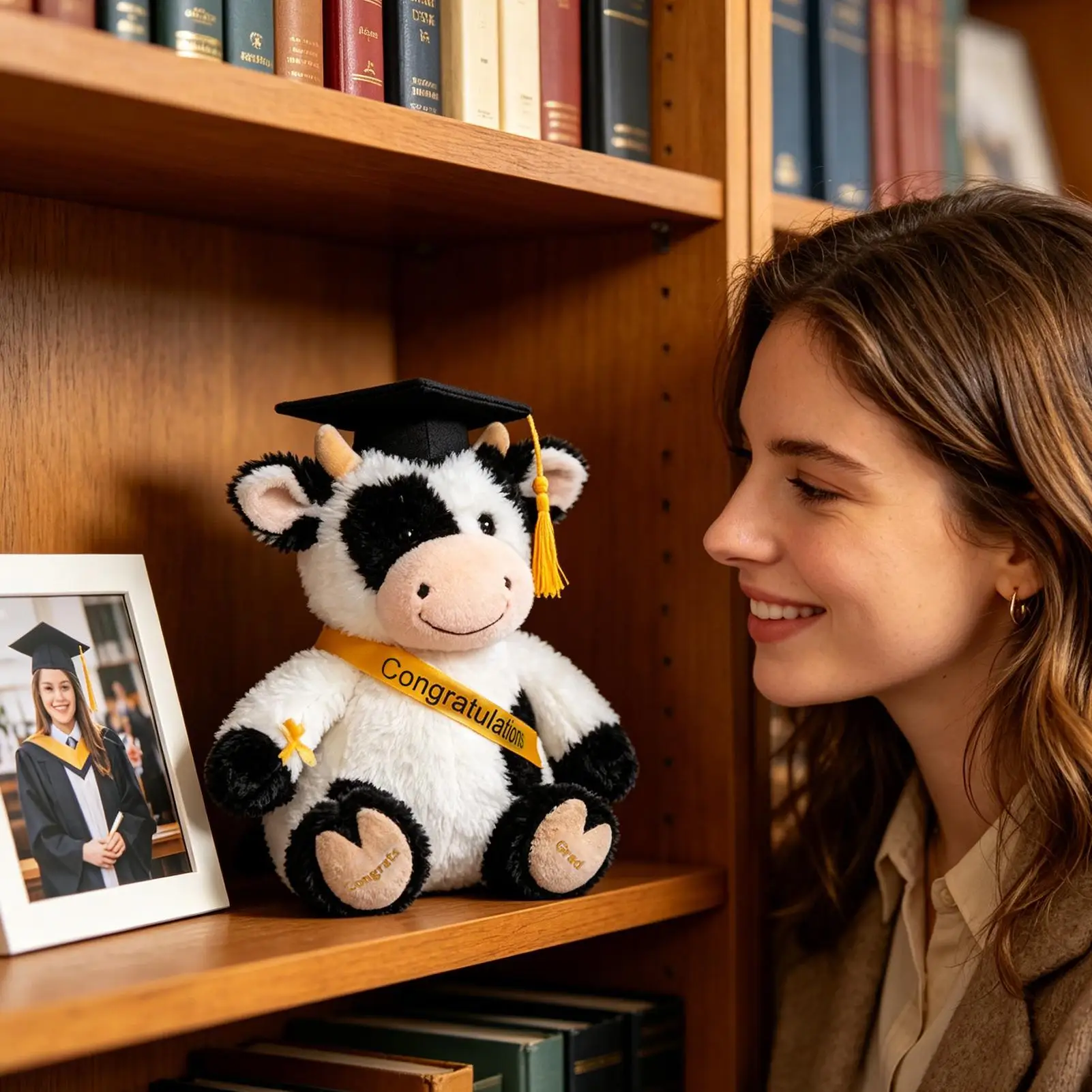 Cow Plush 9 Inch Cute Soft Collectible Decor With Hat Graduation Plush For School Preschool Grade College High School
Cow Plush 9 Inch Cute Soft Collectible Decor With Hat Graduation Plush For School Preschool Grade College High School