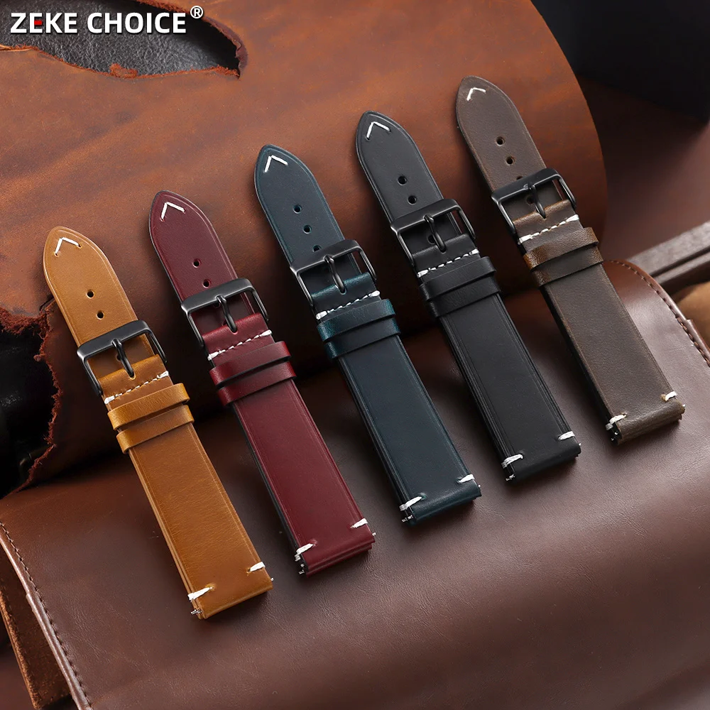18mm 20mm 22mm 24mm for Seiko Vintage Oil Wax Leather Watchband Men Women Universal Stitching Cowhide Strap for Omega Watch Band
18mm 20mm 22mm 24mm for Seiko Vintage Oil Wax Leather Watchband Men Women Universal Stitching Cowhide Strap for Omega Watch Band
