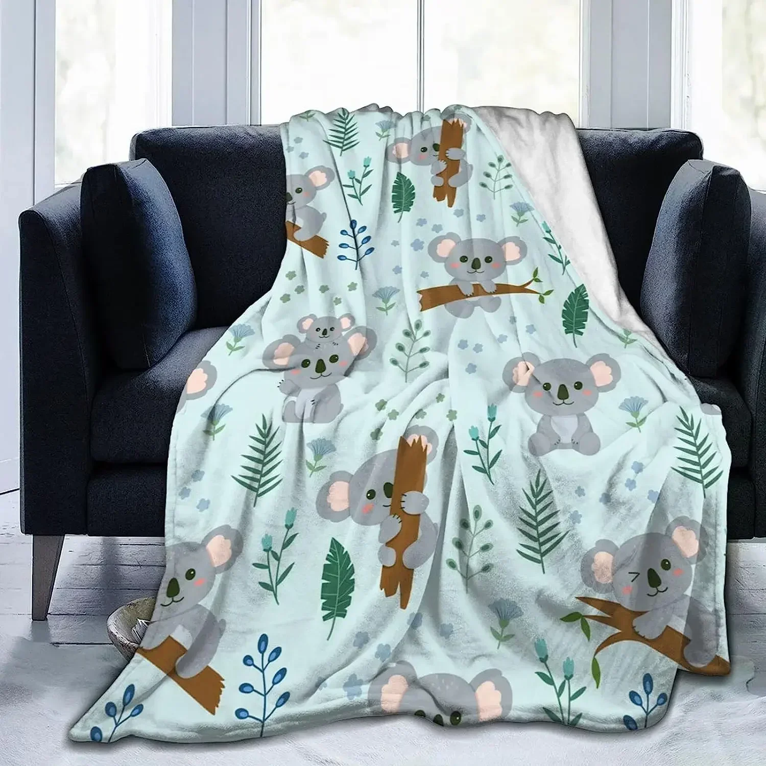 Koala Blanket Ultra Plush All Season Lightweight Cozy Flannel Throw Blanket for Bed Chair Car Sofa Couch Bedroom 50"x40" 
Koala Blanket Ultra Plush All Season Lightweight Cozy Flannel Throw Blanket for Bed Chair Car Sofa Couch Bedroom 50"x40"
