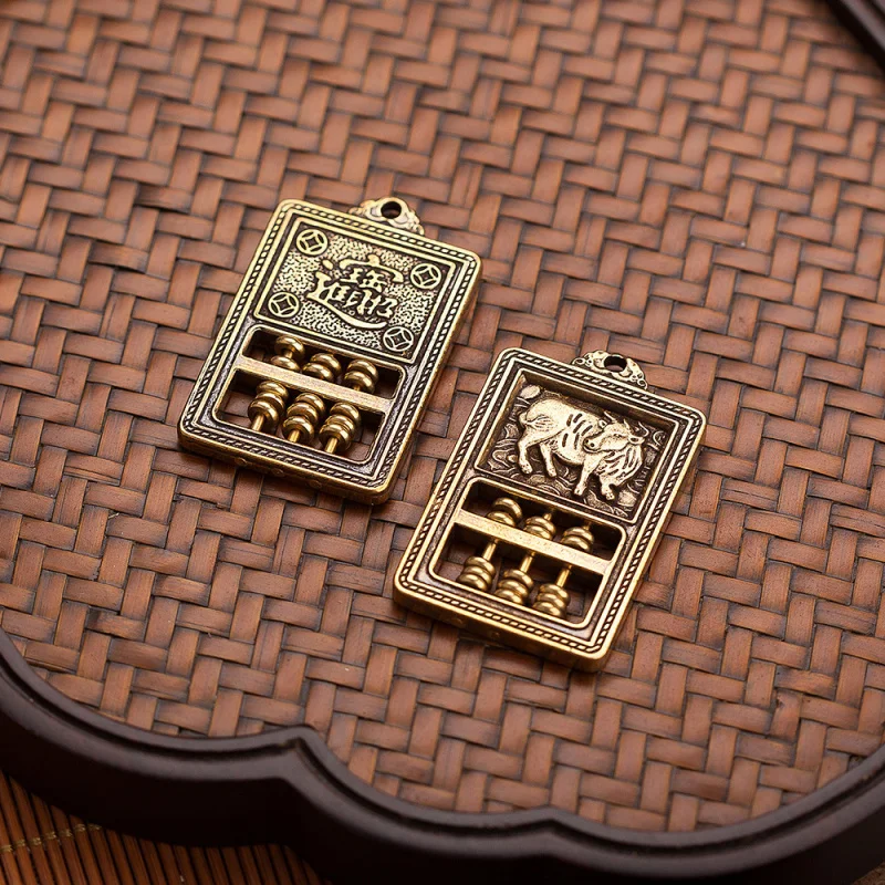 Brass Zodiac Lucky Abacus Pendant New Creative Car Keychain Hanging Ornament Accessories
Brass Zodiac Lucky Abacus Pendant New Creative Car Keychain Hanging Ornament Accessories