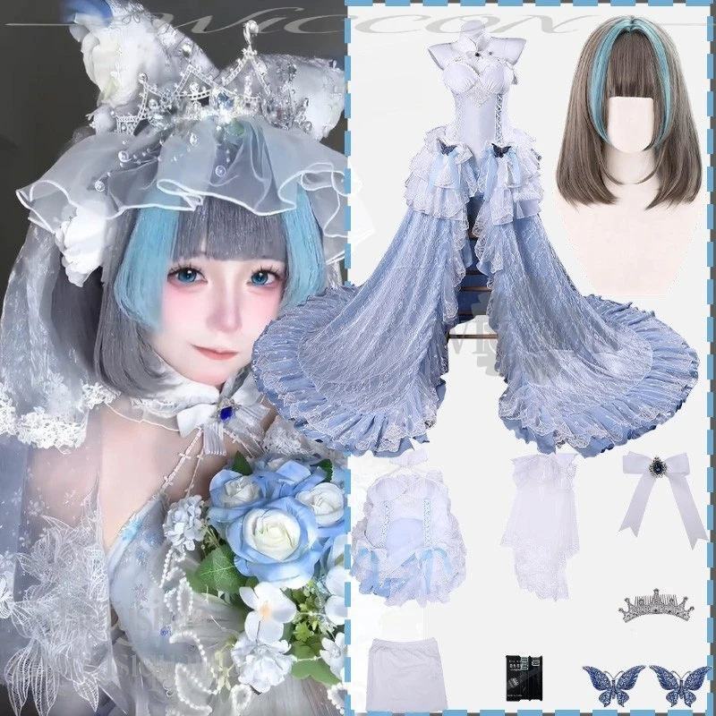 Великолепное милое свадебное платье Hime Lolita без рукавов, сексуальный длинный хвост, Чешир, косплей, аниме-игра, парики Azur Lane, Хэллоуин
Великолепное милое свадебное платье Hime Lolita без рукавов, сексуальный длинный хвост, Чешир, косплей, аниме-игра, парики Azur Lane, Хэллоуин
