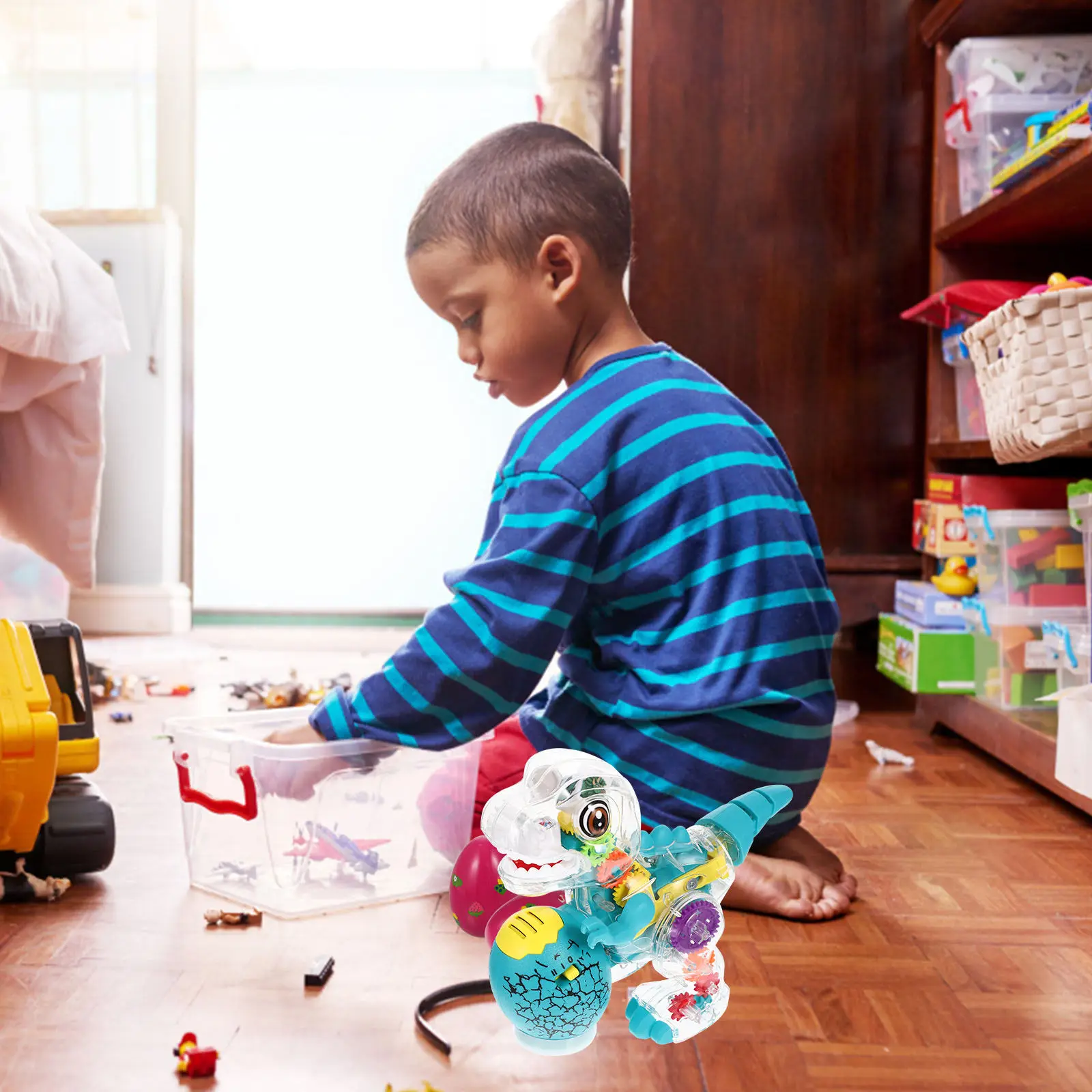 Electric Transparent Gear Dinosaur Simulation Walking Music Light Educational Cognitive Animal Statue for Party
Electric Transparent Gear Dinosaur Simulation Walking Music Light Educational Cognitive Animal Statue for Party