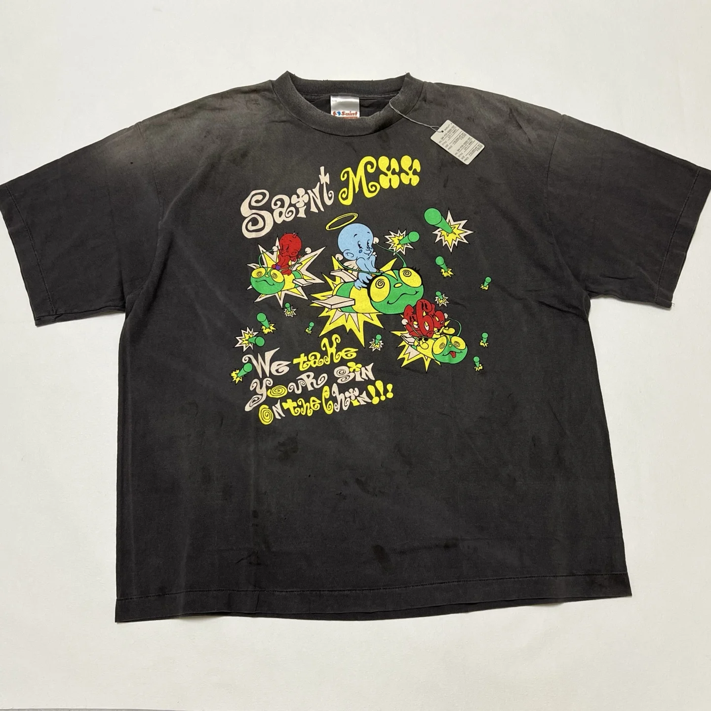 Little Devil Bee Print Saint T Shirt Men Women 1:1 High Quality Tee Tops T-Shirt
Little Devil Bee Print Saint T Shirt Men Women 1:1 High Quality Tee Tops T-Shirt