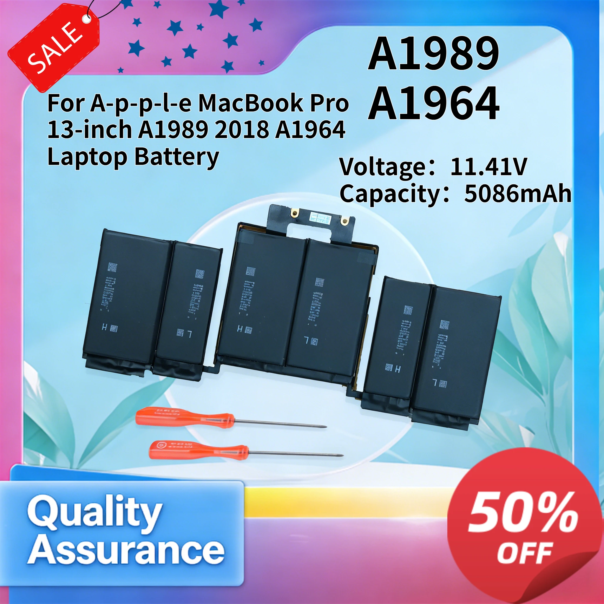 A1989 58WH 11.41v Compatible with A-p-p-l-e MacBook Pro 13-inch 2018 A1964 Laptop Battery
A1989 58WH 11.41v Compatible with A-p-p-l-e MacBook Pro 13-inch 2018 A1964 Laptop Battery