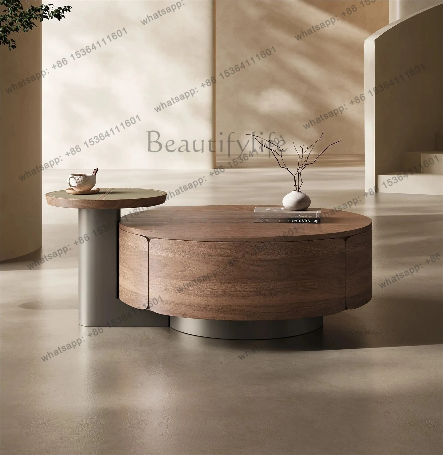 Retro Vintage Wabi-Sabi Style Round New Coffee Table Hot Sale Small Apartment Living Room Storage Coffee
Retro Vintage Wabi-Sabi Style Round New Coffee Table Hot Sale Small Apartment Living Room Storage Coffee