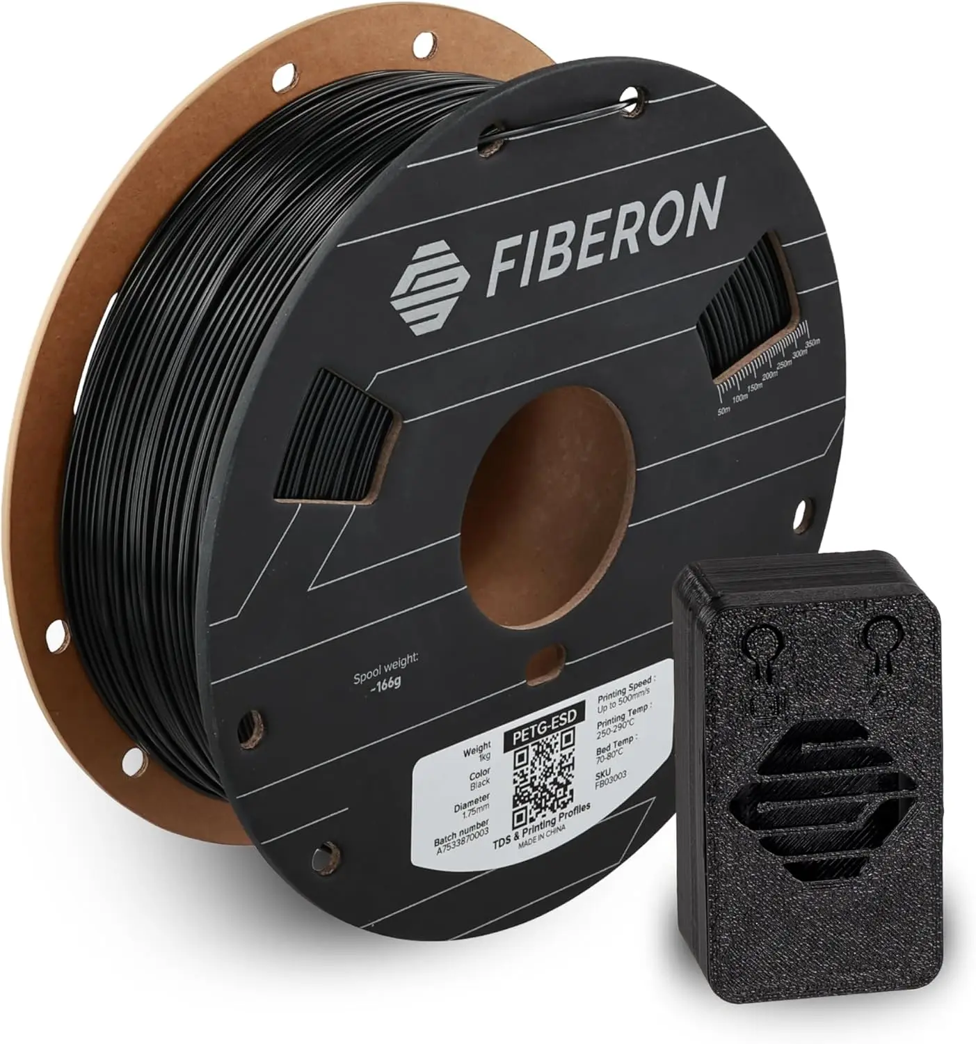 Polymaker Fiberon PETG-ESD Filament 1.75mm Black 1kg – Electrostatic Discharge Safe, Tough PETG 3D Printer Filament
Polymaker Fiberon PETG-ESD Filament 1.75mm Black 1kg – Electrostatic Discharge Safe, Tough PETG 3D Printer Filament
