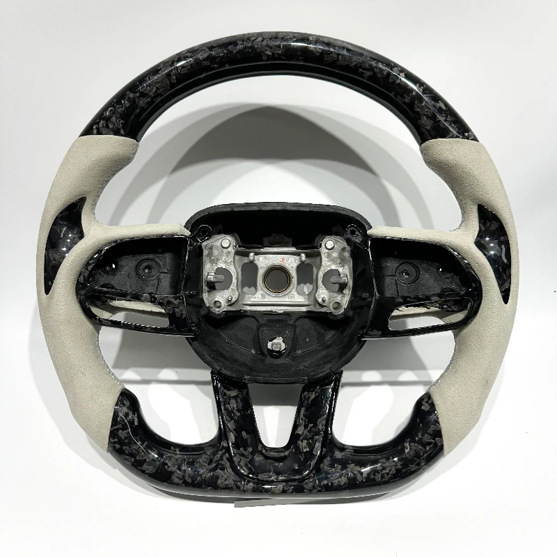 FOR Challenger Black Forged Carbon Fiber Customizable Sports Steering Wheel Suitable for Charger Challenger SRT Wheel Parts
FOR Challenger Black Forged Carbon Fiber Customizable Sports Steering Wheel Suitable for Charger Challenger SRT Wheel Parts