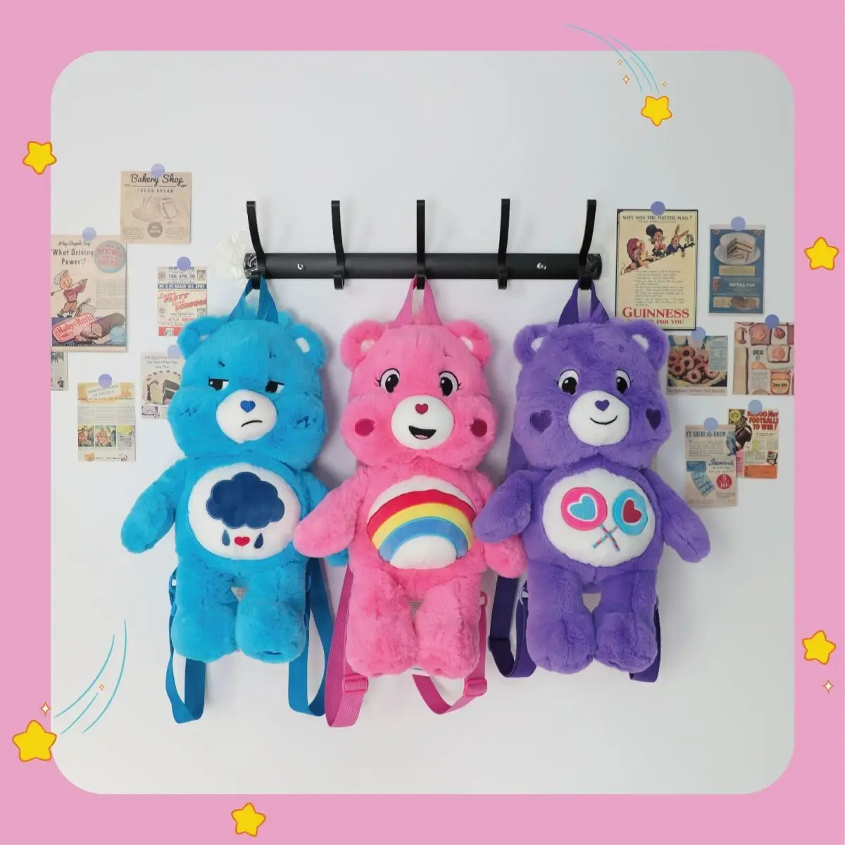 Care Bears Cartoon Plush Backpack Lovely Stuffed Animal Shoulder Bag Kindergarten Preschool Early Education Bag for Children
Care Bears Cartoon Plush Backpack Lovely Stuffed Animal Shoulder Bag Kindergarten Preschool Early Education Bag for Children