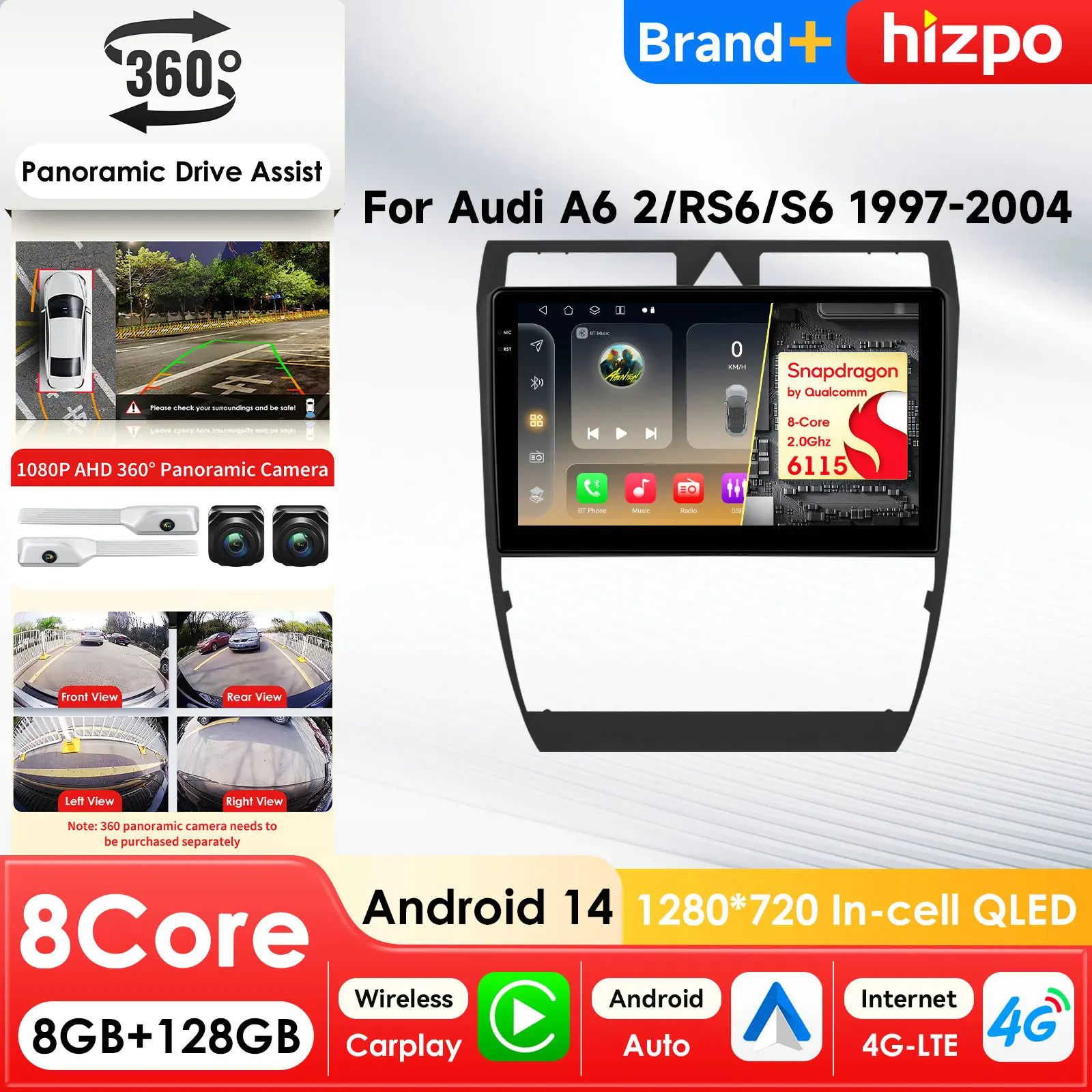 9-дюймовая автомобильная магнитола с поддержкой AI Systems, CarPlay, Android Auto для Audi A6 C5 1997-2004, S6, RS6, GPS, мультимедийный проигрыватель, стереосистема, RDS
9-дюймовая автомобильная магнитола с поддержкой AI Systems, CarPlay, Android Auto для Audi A6 C5 1997-2004, S6, RS6, GPS, мультимедийный проигрыватель, стереосистема, RDS