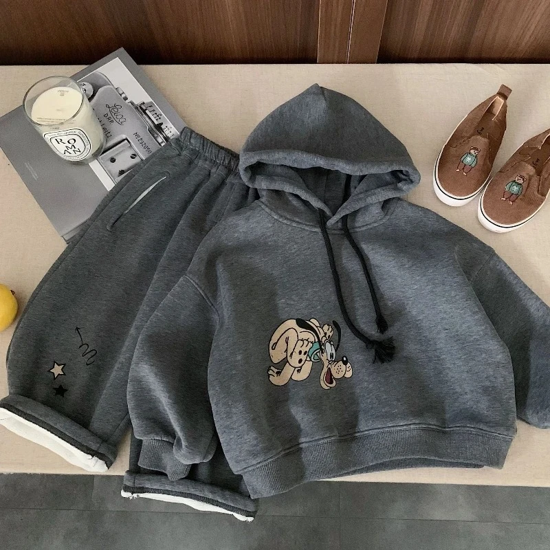 2025 Kids Winter Fleece Two-Piece Set | Unisex Hooded Cartoon Print Hoodie & Pants for Boys & Girls Loungewear
2025 Kids Winter Fleece Two-Piece Set | Unisex Hooded Cartoon Print Hoodie & Pants for Boys & Girls Loungewear
