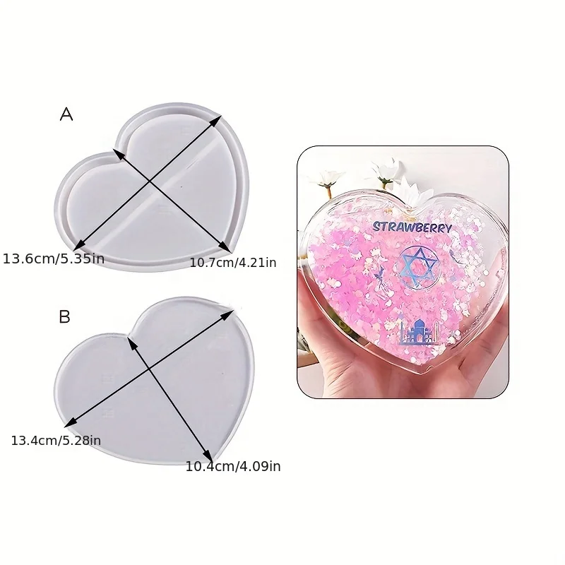 Square Heart Round-Star Silicone Resin Mold Frame Multi-Shaped Crafting Mould for DIY Resin Art Jewelry Making
Square Heart Round-Star Silicone Resin Mold Frame Multi-Shaped Crafting Mould for DIY Resin Art Jewelry Making