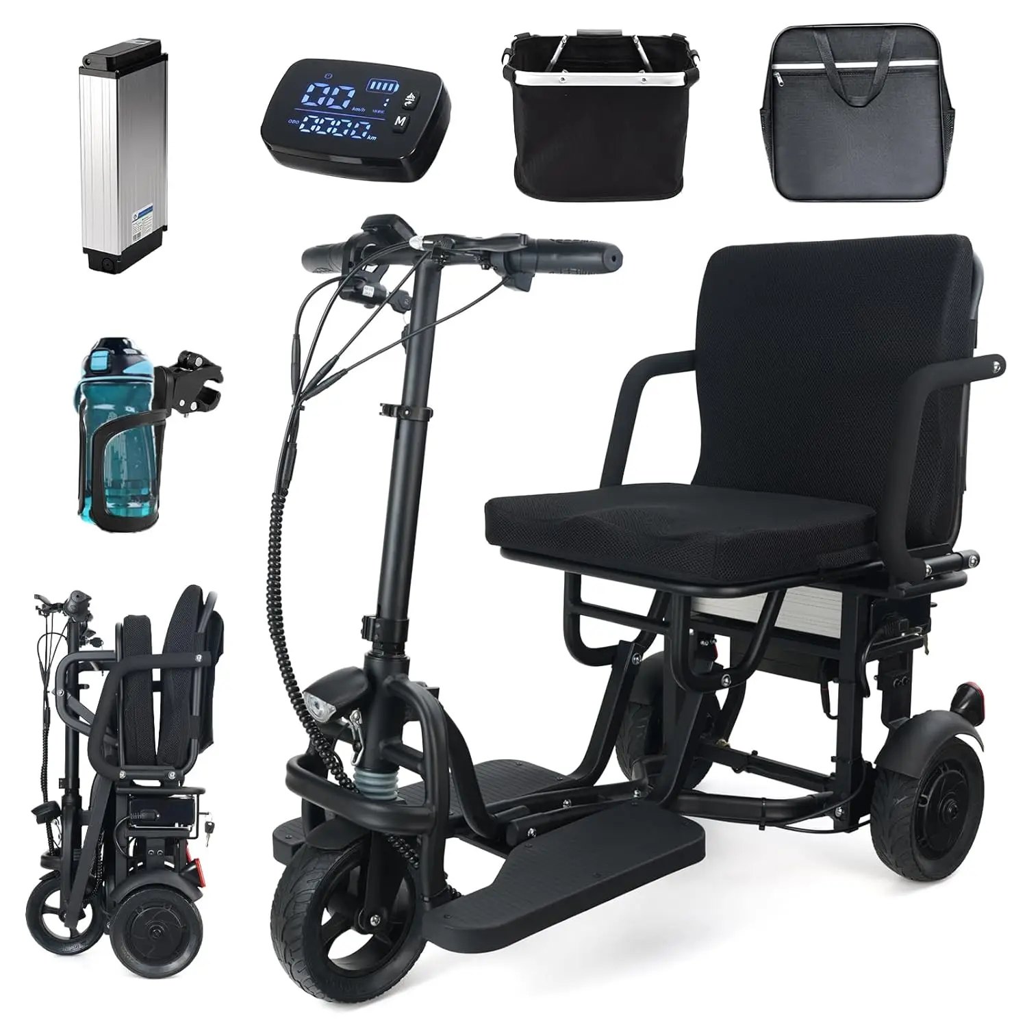 Электрический скутер для передвижения на 20 миль, ультралегкий складной скутер для взрослых весом 48 фунтов, портативный, настраиваемый
Электрический скутер для передвижения на 20 миль, ультралегкий складной скутер для взрослых весом 48 фунтов, портативный, настраиваемый