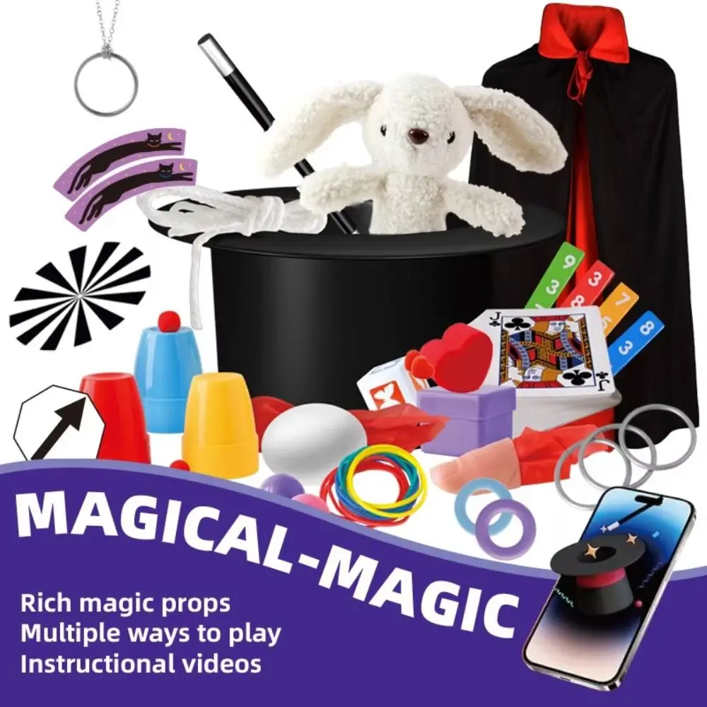 Stage Performance Magic Kit for Kids Easy Operation Educational Toys Magic Tricks Set Interactive Close-up Children Magic Props
Stage Performance Magic Kit for Kids Easy Operation Educational Toys Magic Tricks Set Interactive Close-up Children Magic Props