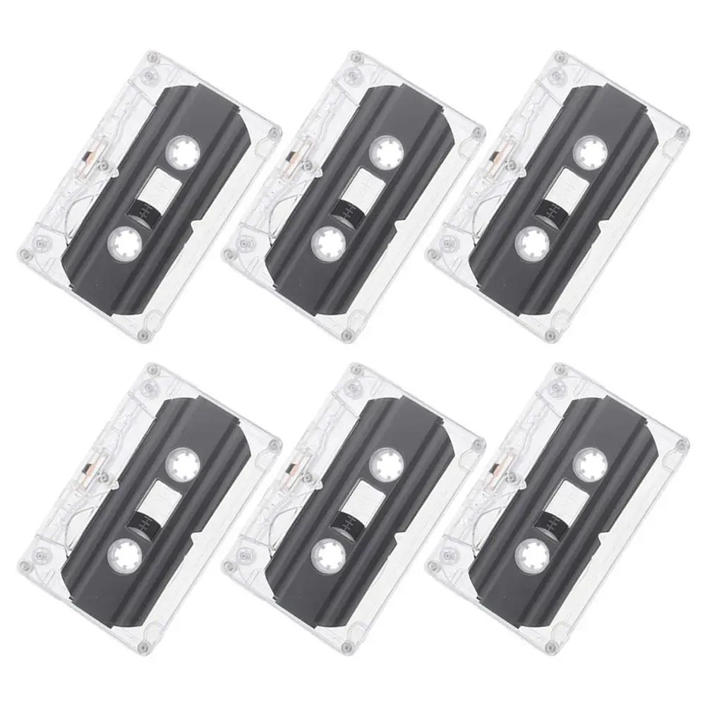 6 pcs Blank Tapes 30-minute Recording Audio Magnetic Empty DIY Blank Cassette Tapes Retro Suitable
6 pcs Blank Tapes 30-minute Recording Audio Magnetic Empty DIY Blank Cassette Tapes Retro Suitable