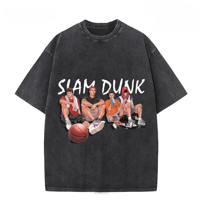 Japanese Man Slam Dunk Master Vintage Sakuragi Hanamichi Flow Maple with Wash Water Short-sleeved T-shirt Street Street Shirt
Japanese Man Slam Dunk Master Vintage Sakuragi Hanamichi Flow Maple with Wash Water Short-sleeved T-shirt Street Street Shirt