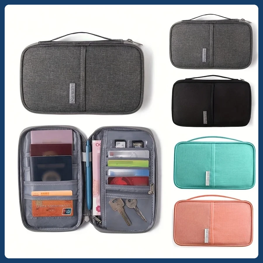 Семейный кошелек для паспорта — органайзер для дорожных документов с несколькими карманами и RFID-блокировкой, кожаный держатель для паспорта для аксессуаров
Семейный кошелек для паспорта — органайзер для дорожных документов с несколькими карманами и RFID-блокировкой, кожаный держатель для паспорта для аксессуаров