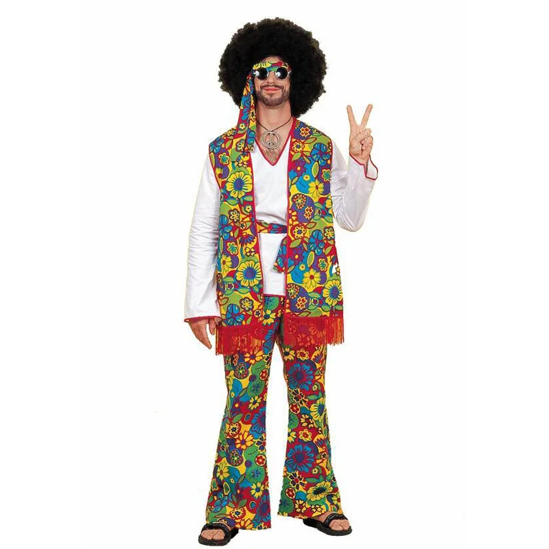 Men's Halloween Costume Retro 70s Hippie Clothing Party Stage Outfit Bar Nightclub Event Theme Dress up Wardrobe Item
Men's Halloween Costume Retro 70s Hippie Clothing Party Stage Outfit Bar Nightclub Event Theme Dress up Wardrobe Item