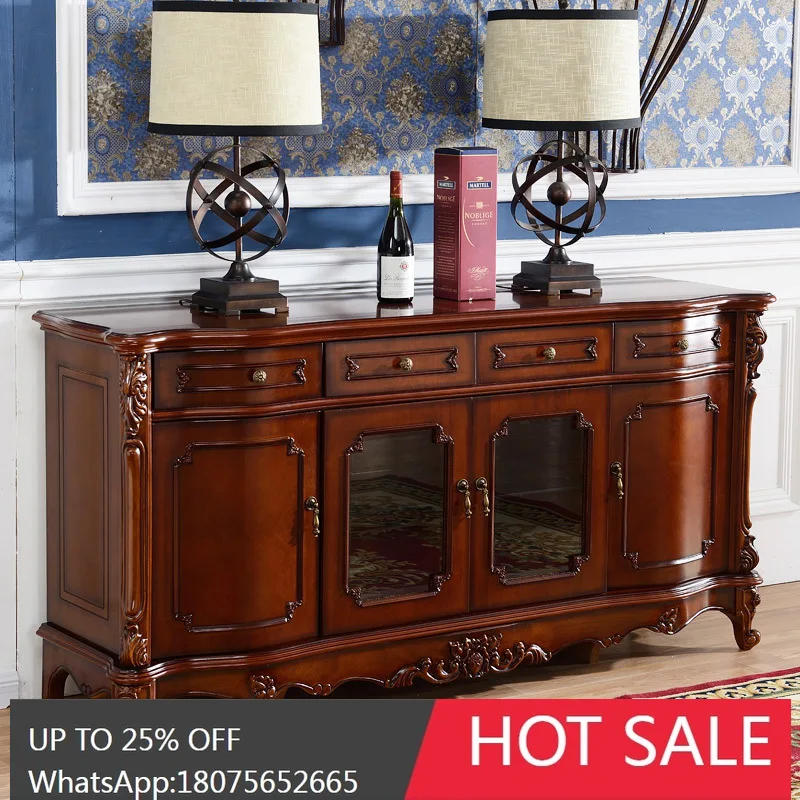 MJY European Style Solid Wood Sideboard Dining Room Storage Four Sideboard Cabinet Long White Cabinet
MJY European Style Solid Wood Sideboard Dining Room Storage Four Sideboard Cabinet Long White Cabinet