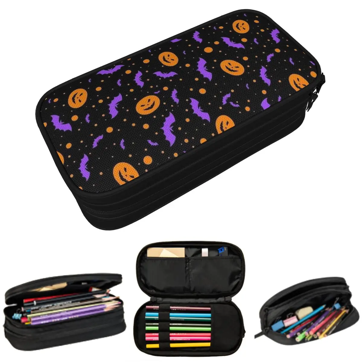 Cartoon Bat Halloween Gothic Pattern Pencil Case for Studen Gifts Pen Box Pencil Bag Stationery Supplies Pen Holder Bag
Cartoon Bat Halloween Gothic Pattern Pencil Case for Studen Gifts Pen Box Pencil Bag Stationery Supplies Pen Holder Bag