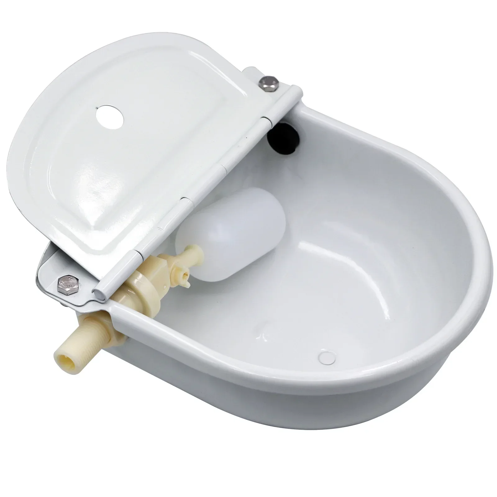 Spray float type drinking bowl for cattle, drinking bowl for cattle, horses, sheep, dogs and pigs
Spray float type drinking bowl for cattle, drinking bowl for cattle, horses, sheep, dogs and pigs