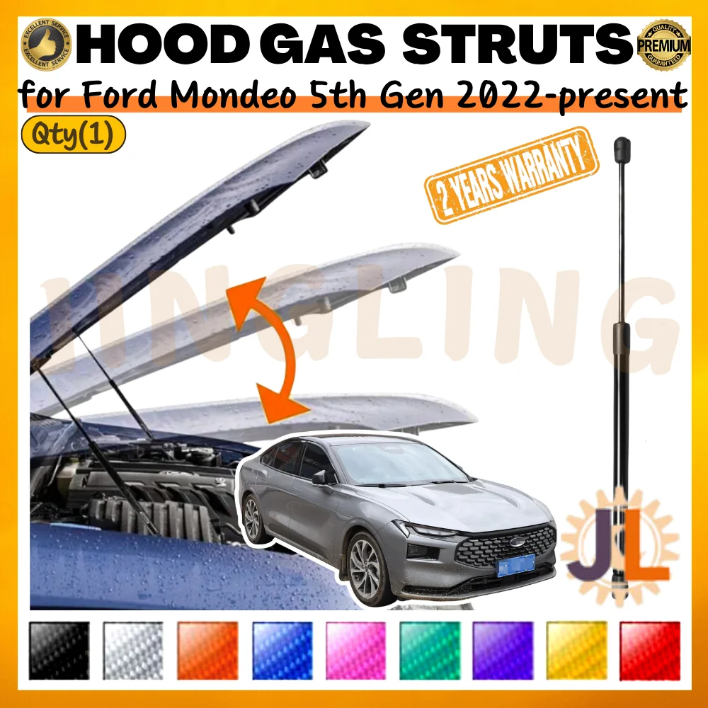 Qty(1) Hood Strut for Ford Mondeo 5th Gen 2022-present Front Bonnet Carbon Fiber Lift Support Gas Spring Shock Absorber Damper
Qty(1) Hood Strut for Ford Mondeo 5th Gen 2022-present Front Bonnet Carbon Fiber Lift Support Gas Spring Shock Absorber Damper