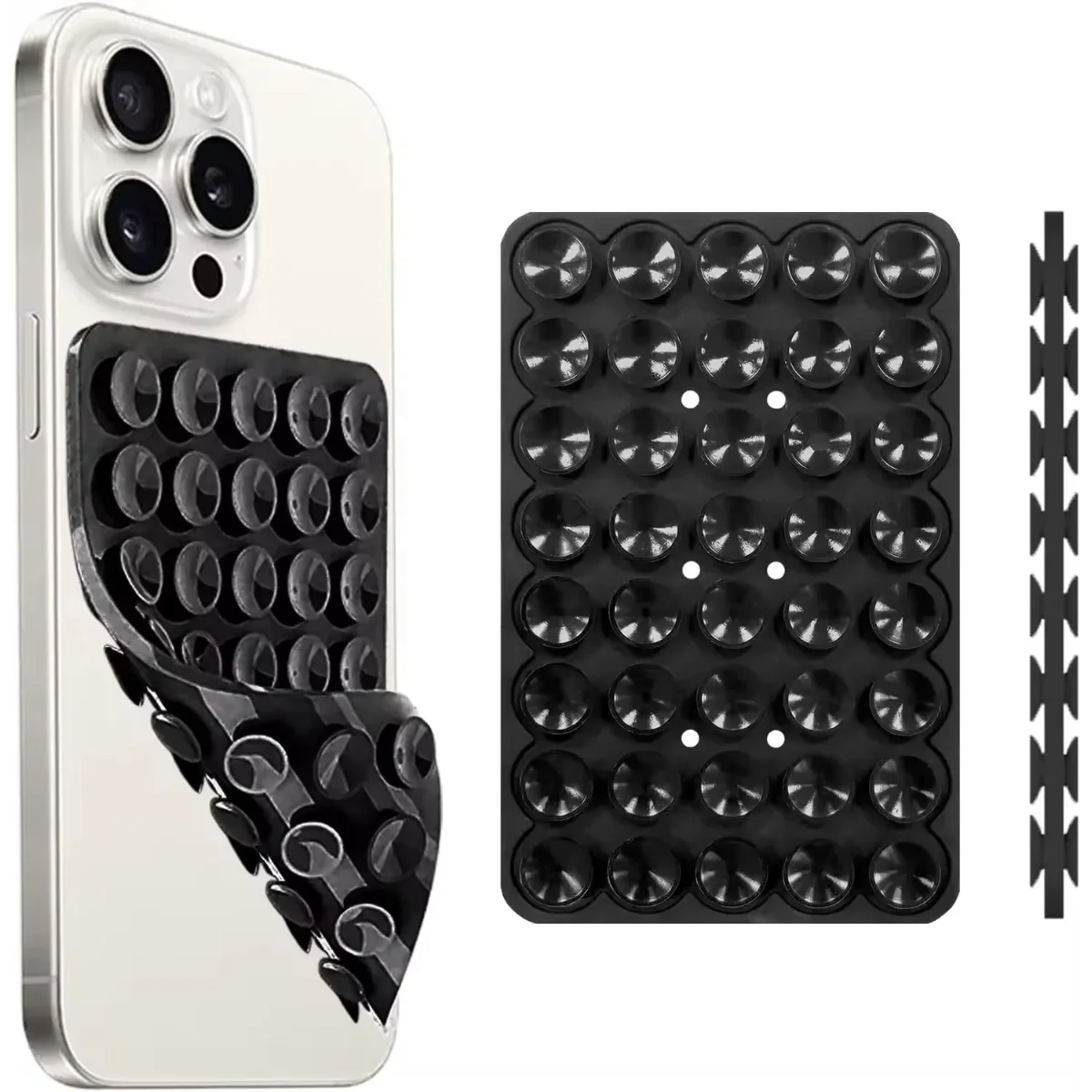 1PC 40-Suction Silicone Phone Mount – Double-Sided Grip, Non-Slip Stand for Selfies & Videos Universal for Smooth Surfaces Glass
1PC 40-Suction Silicone Phone Mount – Double-Sided Grip, Non-Slip Stand for Selfies & Videos Universal for Smooth Surfaces Glass