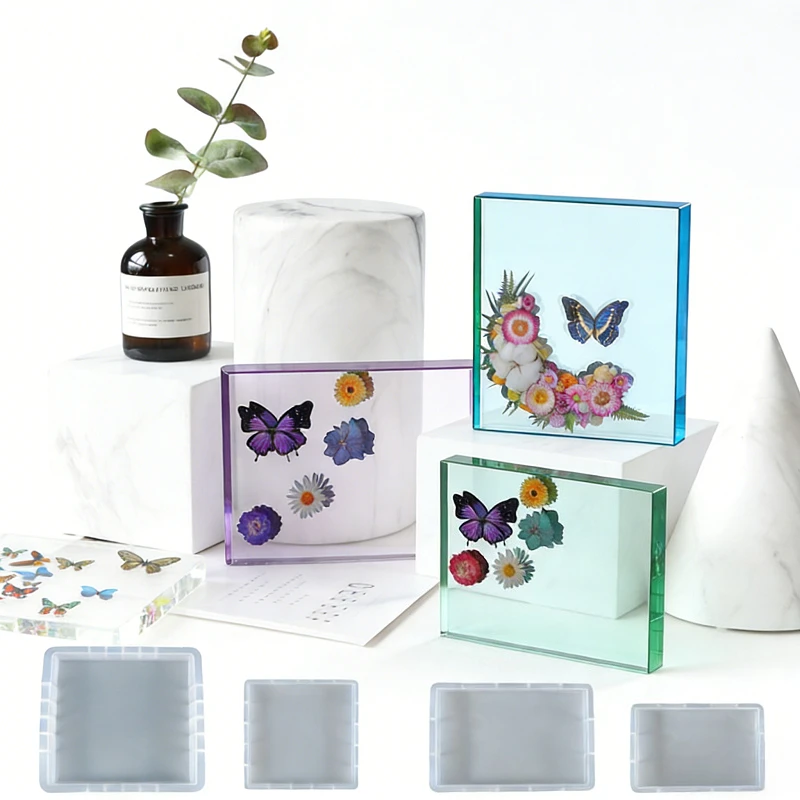 Square silicone mold made of epoxy resin can be used for DIY photo frames ornaments dried flower specimens and tables
Square silicone mold made of epoxy resin can be used for DIY photo frames ornaments dried flower specimens and tables