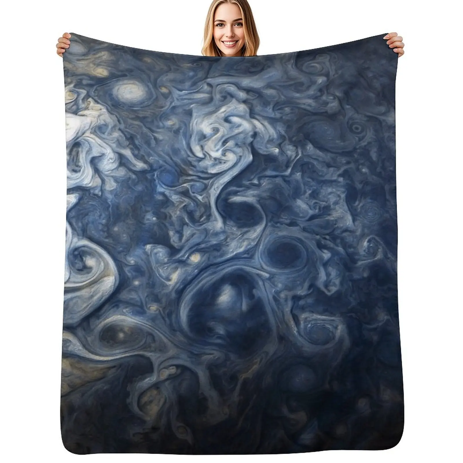 Swirling Blue Clouds of Planet Jupiter from Juno Cam Throw Blanket Plaid on the sofa Blankets For Baby Kid'S Blanket
Swirling Blue Clouds of Planet Jupiter from Juno Cam Throw Blanket Plaid on the sofa Blankets For Baby Kid'S Blanket