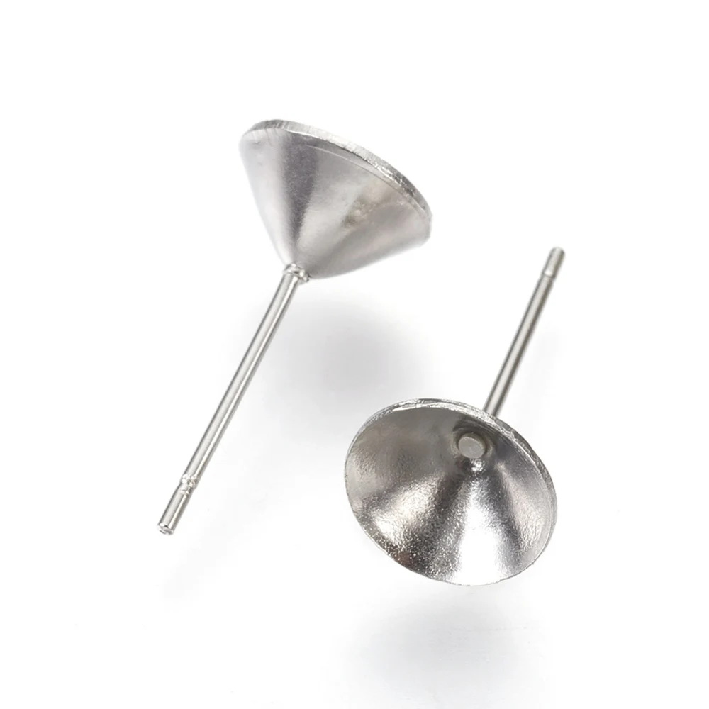 Non-Tarnish 304 Stainless Steel Post Stud Earring Settings for Pointed Back Xilion Rivoli Rhinestone Stainless Steel Color
Non-Tarnish 304 Stainless Steel Post Stud Earring Settings for Pointed Back Xilion Rivoli Rhinestone Stainless Steel Color