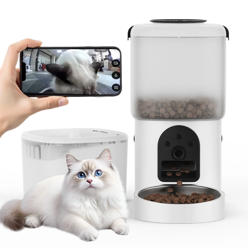 STLFOEM/ODM New Smart Wifi Video Remote Control Pet Feeder CamerasTuya Wifi Smart Timing Automatic Feeder for Cats and Dogs
STLFOEM/ODM New Smart Wifi Video Remote Control Pet Feeder CamerasTuya Wifi Smart Timing Automatic Feeder for Cats and Dogs